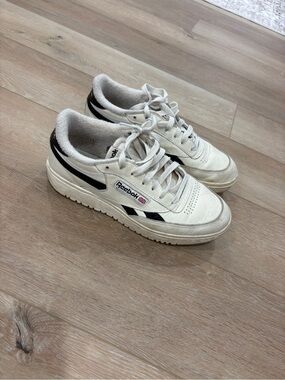 Reebok Club C Off-White Sneakers with Black Accents
